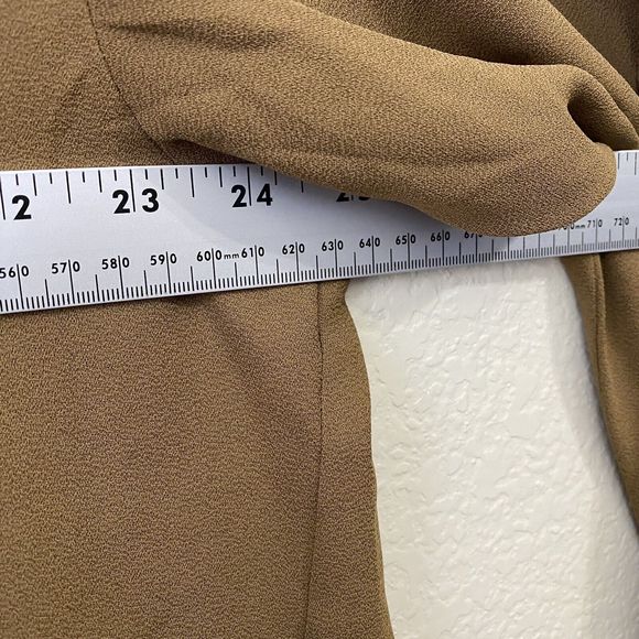 J.Jill Blouse Top Womens Size XL Button Front Brown FLAWED - Picture 5 of 10